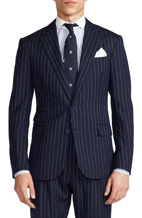 pinstripe wool 3 piece suit.